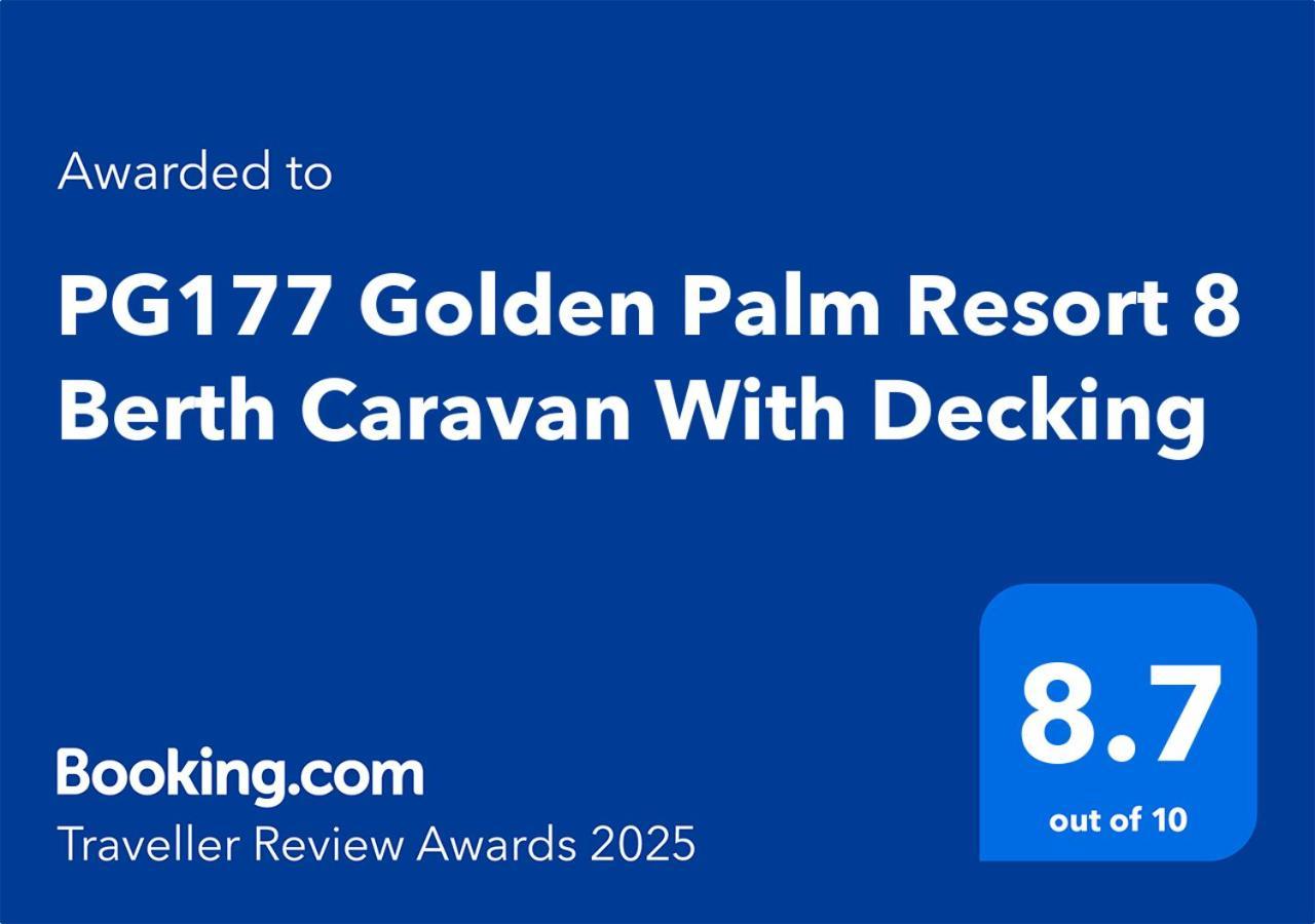 Pg177 Golden Palm Resort 8 Berth Caravan With Decking 채플 세인트 레오나즈 외부 사진